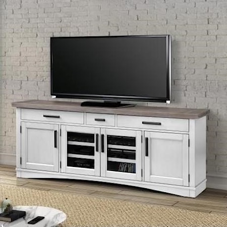 76" TV Console with Power Center